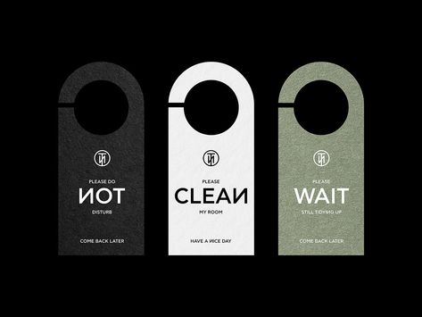 STUDIO :: Behance Hotel Hanger, Beach House Hotel, Guideline Template, Brand Guidelines Template, Hotel Branding, Tidy Up, New City, Brand Guidelines, Door Hanger