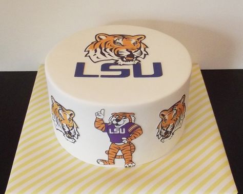 LSU Birthday Cake 8th Birthday, Birthday Cakes, Cake Ideas, Birthday Parties, Party Ideas, Birthday Cake, Birthday Party, Cake, Birthday