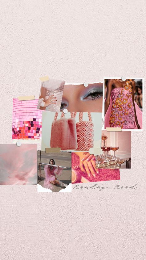 Moodboard inspired by the Barbie Movie Collection Moodboard, The Barbie Movie, Barbie Aesthetic, Monday Mood, Metallic Eyeshadow, Barbie Movie, Creative Content, Barbie Movies, Love A