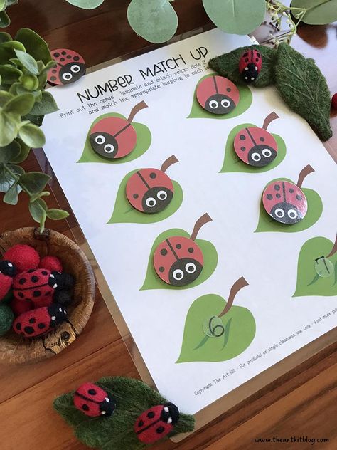 Ladybugs Preschool, Bug Activities, Insects Preschool, Insect Activities, Insect Crafts, Ladybug Theme, Cute Ladybug, File Folder Activities, Insects Theme