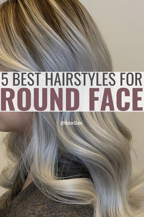 Whether you're constantly battling with your hair in the mirror, struggling to find a style that flatters your round face, or just looking for a change, if you are trying to find the perfect hairstyle for your face shape, this article is for you. Discover the top 5 hairstyles that complement round faces flawlessly and transform your look effortlessly. Medium Length Round Face Hairstyles, Haircut For Thinning Hair Round Face, Heavy Face Hairstyles, Round Face Blonde Hairstyles, Long Hair Angled Around Face, Mom Haircut Round Face, Medium Length Hair Styles For Round Face, Hair Styles For Big Faces, Hair Styles For Face Shapes