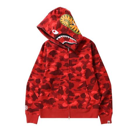 Bape Zip Up Hoodie, Pink Camo Hoodie, Shark Jaw, Bape Shoes, Shark Mouth, Bape Hoodie, Bday List, Red Season, Shark Hoodie