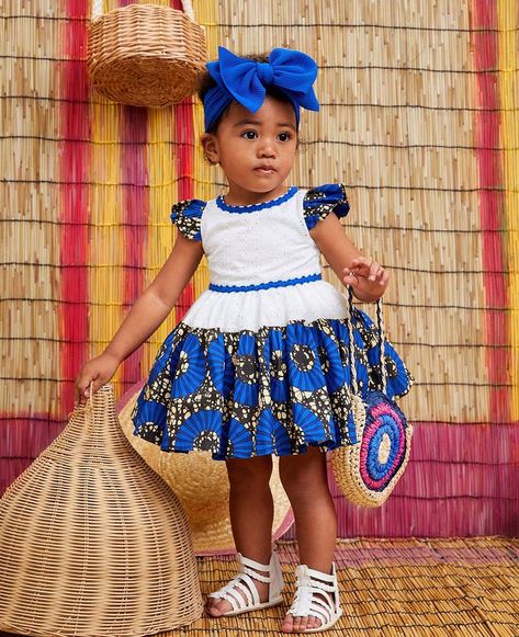 Chitenge Dresses, Baby African Clothes, Boubou Styles For Women, Child Fashion, African Dresses For Kids, Kids Dress Wear, African Children, Baby Dress Design