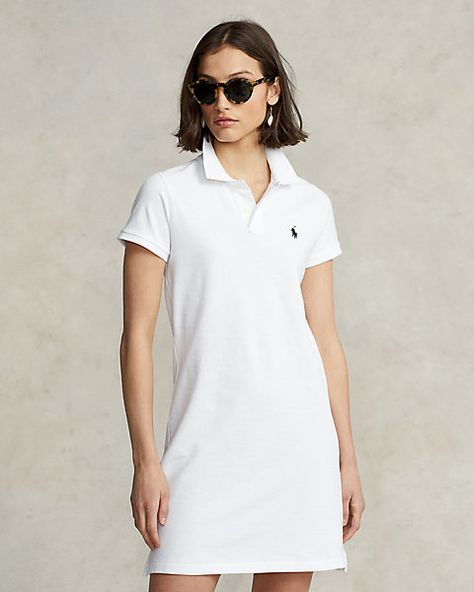 Cotton Mesh Polo Dress Polo Dress Outfit, Polo Dress Women, Vestidos Sport, Ralph Lauren Womens Clothing, Polo Women, Polo Shirt Dress, Polo Ralph Lauren Women, Polo Club, Ralph Lauren Dress