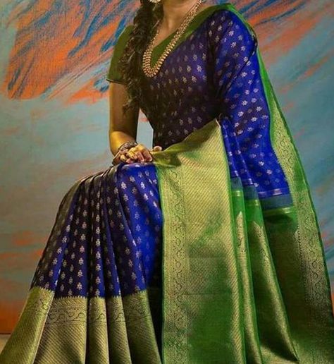 Unmanee Grace – Be the part of Brand evolution!!!! Bridal Sarees South Indian, Silk Saree Kanchipuram, Wedding Saree Collection, Wedding Silk Saree, Indian Woman, Bridal Silk Saree, Wedding Saree Indian, Gold Designs, Blue Saree