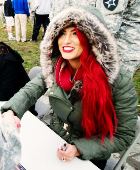 Eva Marie #TributeToTheTroops #WWE Mermaid Blonde Hair, Eva Marie Wwe, Natalie Eva Marie, Red Everything, Natalie Marie, Eva Marie, Bella Twins, Total Divas, Wwe Diva