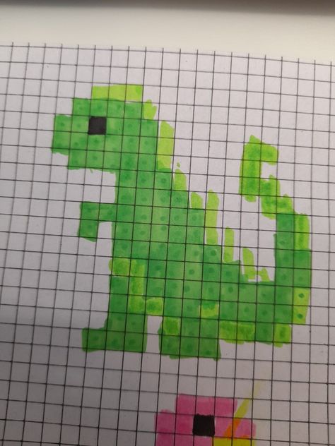 Pixel Art Dinosaur, Dinosaur Pixel Art, Giant Dinosaur, Bead Patterns, Perler Beads, Baby Quilts, Beading Patterns, Pixel Art, Arts And Crafts