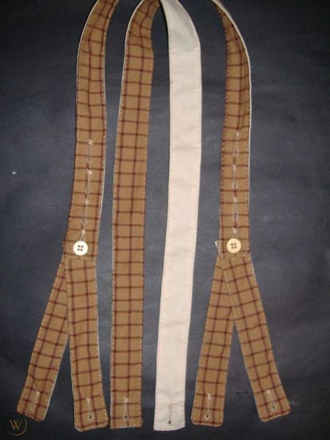 Civil War Handsewn Braces Suspender Confederate AUTHENTIC TAN RED WINDOWPANE | #1825195645 19th Century Men, Braces Suspenders, Suspenders For Boys, Dapper Outfit, Braces, Historical Costume, Childrens Fashion, Suspenders, Hand Sewing