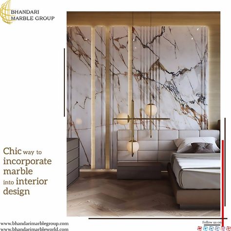 Italian Marble Wall Design, Marble Wall Design, Pvc Cladding, Bedroom Panel, Wall Accessories, Italian Marble, Marble Wall, Marble Design, Panel Bed