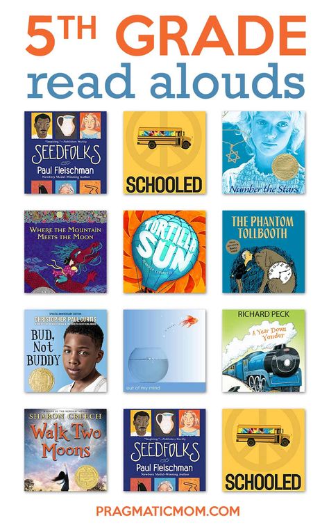 10 Perfect 5th Grade Read Alouds | Pragmatic Mom  #5thgrade #middlegrade #ReadAlouds #KidLit 5th Grade Read Alouds, Read Aloud Chapter Books, 5th Grade Books, Week At A Glance, 5th Grade Ela, 36 Weeks, Teaching 5th Grade, Reading Comprehension Strategies, 5th Grade Classroom