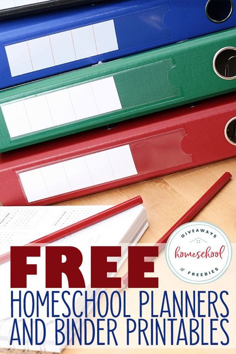 FREE Homeschool Planners and Binder Printables Homeschool Binder System, Homeschool Binder Organization, Homeschool Planning Printables, Homeschool Schedule Template, Homeschool Student Planner, Homeschool Lesson Planner, Homeschool Binder, 123 Homeschool 4 Me, Lap Books