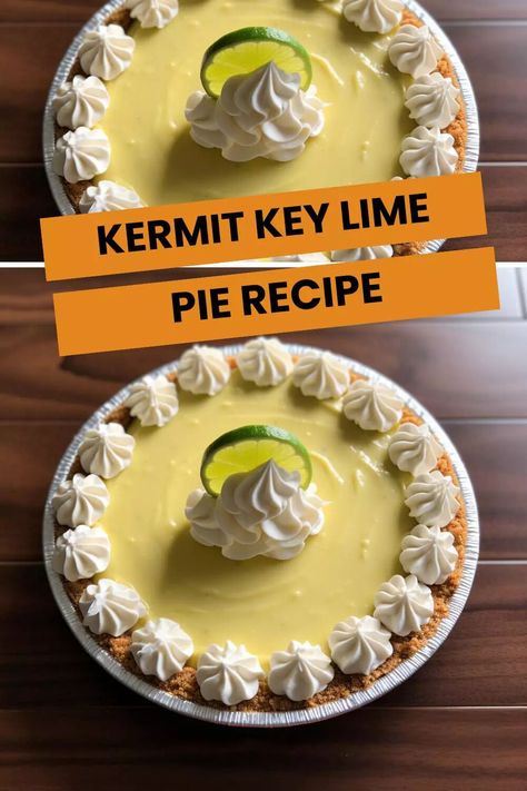 Kermit Key Lime Pie Recipe – Hungarian Chef Kermits Key Lime Pie, Kermits Key Lime Pie Recipe, Lime Dessert Recipes, Key Lime Pie Recipe, Lime Desserts, Lime Pie Recipe, Sweets Bar, Dum Dums, Keylime Pie Recipe