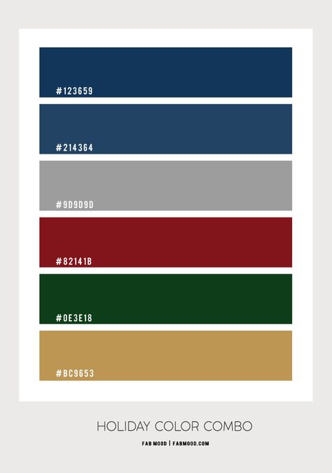 Navy Blue Living Room Christmas Decor Idea | Dark Blue Chrismas Decor Navy Blue And Green Color Scheme, Blue Red Color Scheme, Color Palette Grey Blue, Navy Green Red Color Palette, Dark Blue Colour Scheme, Navy Red Color Palette, Bold Masculine Color Palette, Dark Blue And Green Color Palette, Blue Christmas Palette