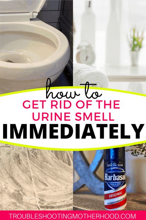 Wondering how to remove the horrible urine smell from your bathroom? Follow this quick guide on how to finally get the pee smell our of your bathroom once and for all! Quick trick for cleanup too! #stinkybathroom #boymom #peesmell #urinesmell #bathroomstinks How To Get Rid Of Urine Smell In Toilet, Cleaning Urine Smell From Bathroom, How To Get Urine Smell Out Of Bathroom, How To Remove Urine Smell From Bathroom, Get Rid Of Urine Smell In Bathroom, How To Get Pee Smell Out Of Bathroom, How To Get Rid Of Pee Smell In Bathroom, How To Get Rid Of Urine Smell In House, Pee Smell Out Of Bathroom