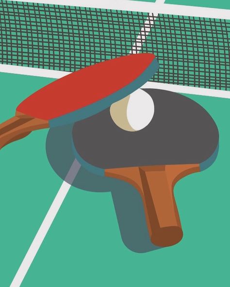 Ping Pong Illustration 🏓🎾👟🥎 Made on Adobe Illustrator - used random emoji generator for inspiration #graphicdesign #design #illustration #pingpong #sport #adobe #adobeillustrator Pingpong Design, Ping Pong Illustration, Ping Pong Art, Tiger Face Drawing, Emoji Generator, Tiger Face, Ping Pong, Face Drawing, Design Illustration