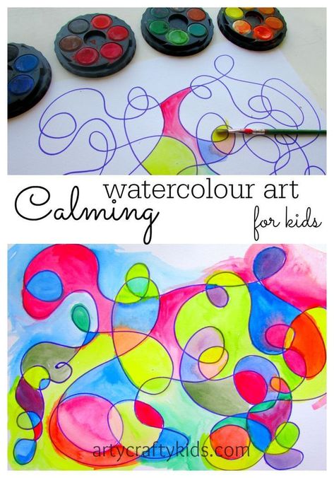 Arty Crafty Kids - Art - Watercolour Art for Kids | Watercolor Art for Kids | Watercolor Kids Art Watercolor Art For Kids, Watercolor Art Kids, Art Videos For Kids, Watercolor Art Diy, Watercolor Art Journal, Kids Watercolor, Art Watercolour, Crafty Kids, Art Activities For Kids