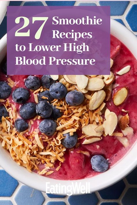 Smoothies For High Blood Pressure, Low Sodium Smoothies, Low Sodium Smoothie Recipes, Low Potassium Smoothies, High Blood Pressure Smoothie Recipes, High Blood Pressure Breakfast, Breakfast For High Blood Pressure, Dash Smoothie Recipes, Dash Diet Breakfast Ideas