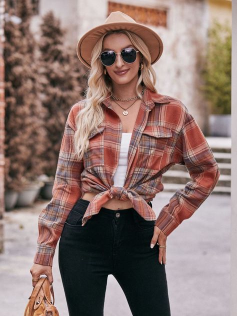 Plaid shirt women