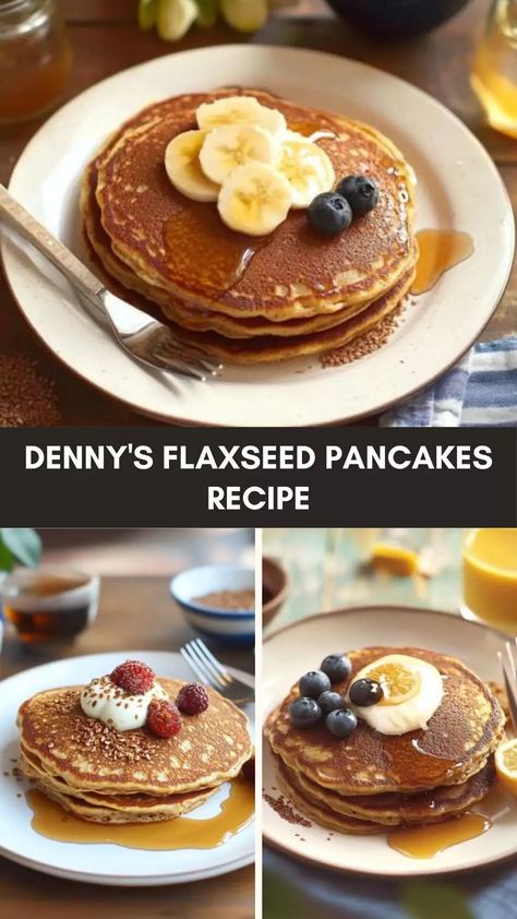 Denny’s Flaxseed Pancakes Recipe – Culinary Chase Flaxseed Waffles, Flaxseed Pancakes, Healthy Hearty Breakfast, Flaxseed Recipes, Flax Seed Pancakes, French Pancakes, Flax Seed Recipes, Joy Of Cooking, Flaxseed