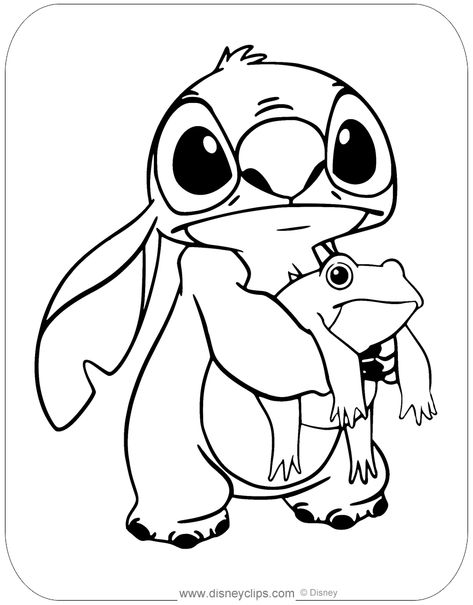 Lilo I Stitch, Ako Kresliť, Stitch Coloring, Disney Coloring Sheets, Angel Coloring Pages, Stitch Coloring Pages, Frog Coloring Pages, Lilo And Stitch Drawings, Lilo Y Stitch