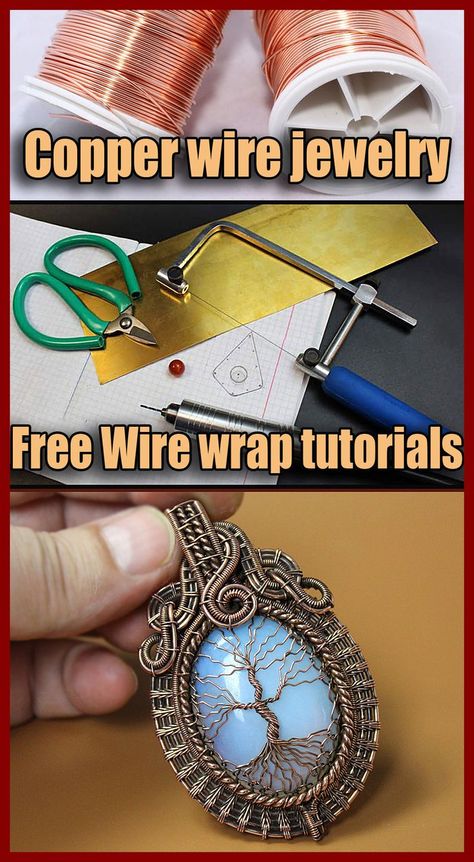 Copper wire jewelry DIY. Copper wire jewelry making. How to make copper wire jewelry? Does copper wire tarnish? What is the best gauge wire for jewelry making?
Copper jewelry wire is much less expensive than wire made of precious metals such as silver and gold wire. Copper wire is a great metal for beginners.
Even experienced professionals can use copper wire as a test wire to try out their ideas before working on final gold or silver jewelry. Copper Wire Jewelry Diy, Wire Jewelry Diy, Wire For Jewelry Making, Jewelry Tutorials Free, Wire Weaving Tutorial, Diy Copper, Wire Wrapped Stone Jewelry, Wire Wrap Jewelry Designs, Wire Wrapped Jewelry Diy