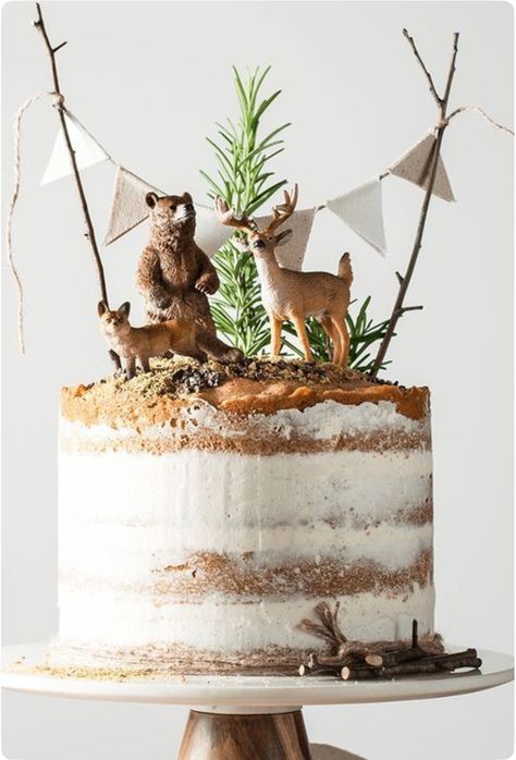 Boys First Birthday Cake, Woodland Cake, Woodland Birthday, Smitten Kitchen, Cupcake Cake, First Birthday Cakes, Boy First Birthday, Baby Shower Woodland, Cake Smash