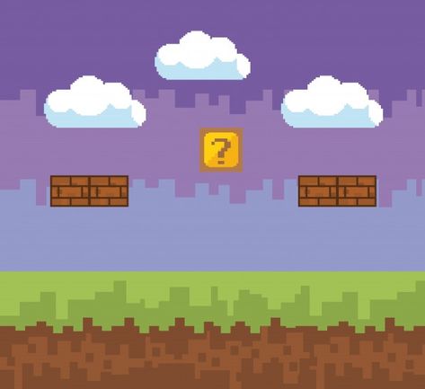 Pixel Art Landscape, Vintage Technology, Design Campaign, Retro Arcade Games, Pixel Font, Pixel Art Background, Game World, Canvas Learning, Vintage Video Games