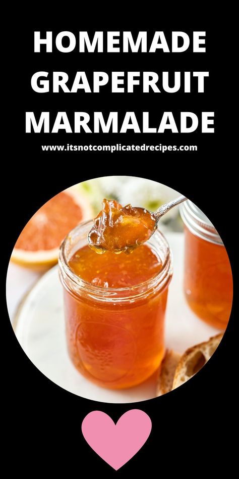 If you enjoy making your own condiments from seasonal produce, this soft set Grapefruit Marmalade is for you. Marmalade is a favoured preserve on many breakfast tables. It is easy to appreciate that this zesty, tangy preserve is a great way to start the day. Grapefruit Jam Recipes, Grapefruit Jelly Recipe, Jams Jellies And Preserves, Grapefruit Jelly, Grapefruit Marmalade Recipe, Preserve Recipes, Grapefruit Marmalade, Breakfast Tables, Ecoslay Orange Marmalade