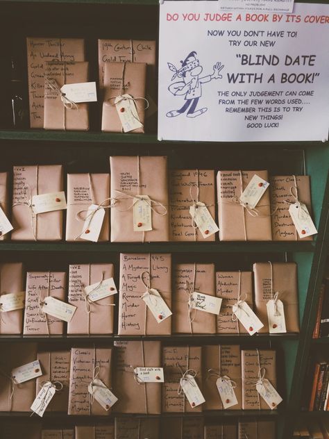 in-him-i-endure: “ || bibliophilia || Blind date with a book? Yes please. #whoneedsaguyanyway Instagram: @inhimiendure ” February Book Displays Libraries, February Book Displays, Bookstore Design, Book Swap, Blind Date With A Book, Date With A Book, Bookstore Cafe, Book Cafe, Book Trailer