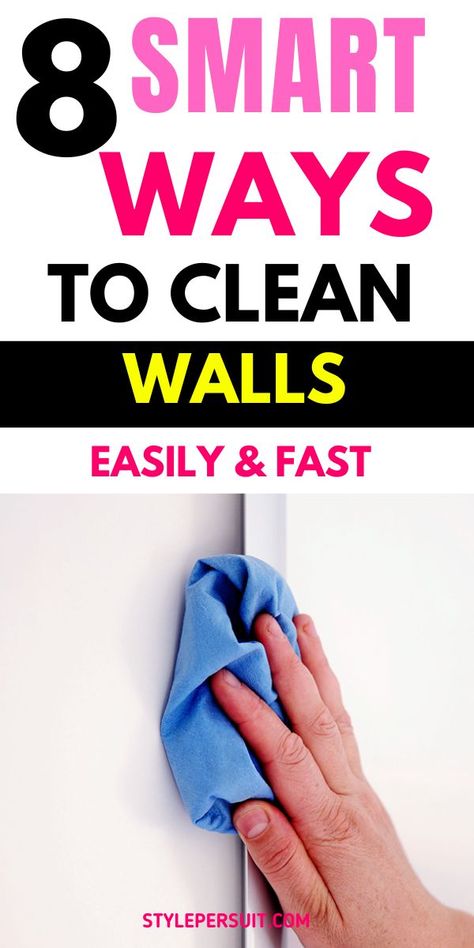 Transform your home with these cleaning tips to clean walls without vinegar! Discover how to wash walls and the best way to clean walls with easy wall cleaning hacks. Learn how to clean walls naturally using a paint-safe wall cleaner with this DIY wall cleaner solution. Find out how to deep clean walls and wash dirty walls with these deep cleaning hacks, tips, and tricks for this solution to clean walls. How To Clean Your Walls With A Mop, How To Wash Smokey Walls, Best Ways To Clean Walls, How To Clean Walls With Flat Paint, Washing Walls Cleaning Solution, Wall Cleaner Solution, Best Way To Clean Walls, Diy Wall Cleaner Solution, Diy Wall Cleaner