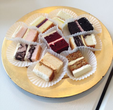 Cake Tasting Samples | Share Cake Tasting Ideas, Best Cake Flavours, Wedding Cake Tasting, Cake Filling Recipes, Wedding Cake Servings, Birthday Cake Flavors, Wedding Cake Flavors, Cake Fillings, Cake Business