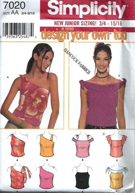 Juniors Design Your Own Summer Top Pattern by DawnsDesignBoutique, $7.00 Summer Top Pattern, Sewing Top, Boat Neck Top, Top Sewing, Boat Neck Tops, One Shoulder Top, Top Sewing Pattern, Simplicity Sewing, Sewing Design