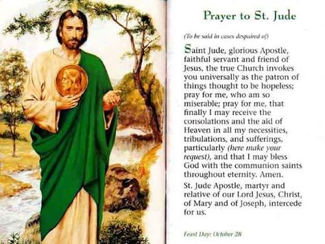 Catholic Prayers: Miraculous Novena Prayer to St. Jude Thaddeus St Jude Novena, Praying The Rosary Catholic, Exam Prayer, St Jude Prayer, St Judas, Saint Jude, Novena Prayers, Miracle Prayer, Bible Passages