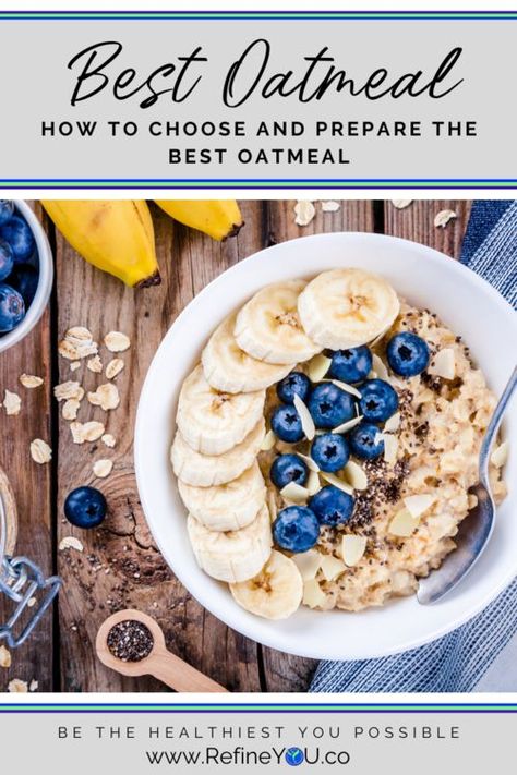 Best oatmeal recipes, healthy oatmeal, healthiest oatmeal, healthy breakfast, healthy breakfast recipe, oatmeal recipes.  These are some healthy and delicious oatmeal options from RefineYou. Healthiest Oatmeal, Oatmeal Healthy Breakfast, Spices For Health, Oatmeal Recipes Healthy, Best Oatmeal Recipe, Recipe Oatmeal, Oatmeal Healthy, Delicious Oatmeal, Oatmeal Breakfast Bars