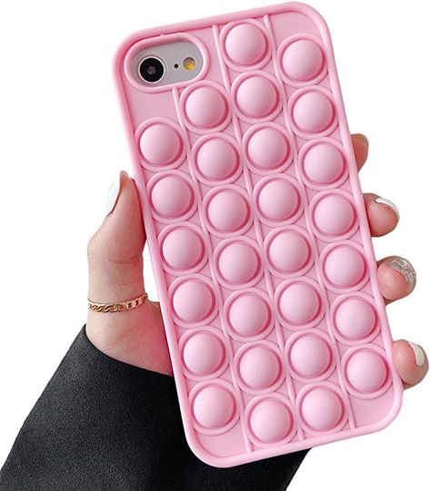 Fidget Phone Case, Cute Iphone 7 Cases, Toy Iphone, Fidgets Toys, Iphone 7 Cover, Iphone Se 2020 Case, Iphone 7 Covers, Push Pop, Pink Phone