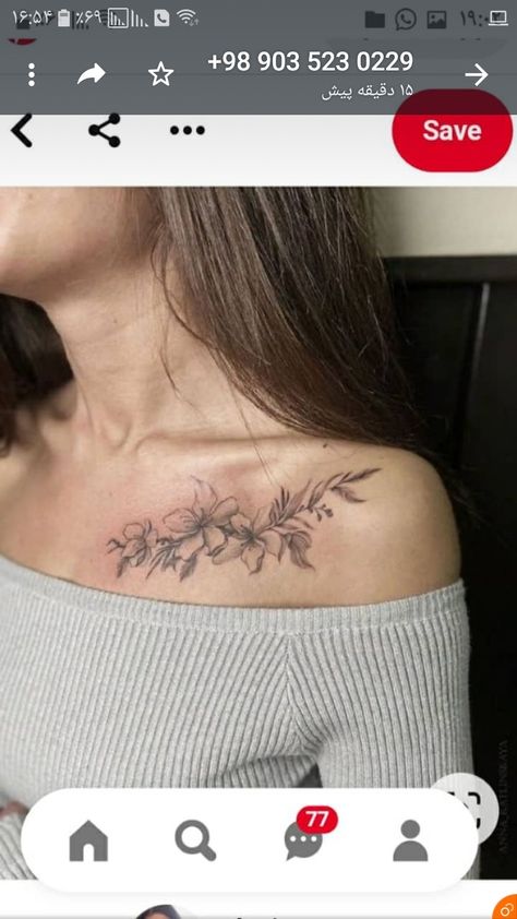 Upper Shoulder Tattoo, Chest Tattoo Female Upper, Bicep Tattoo Women, Memorial Tattoo Ideas, Chest Tattoo Female, Ribcage Tattoo, Tattoo Female, Beautiful Flower Tattoos, Tattoos For Women Flowers