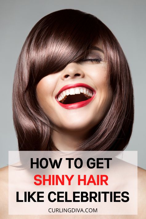 We look at celebrities and wonder how they manage to keep their hair smooth and shiny. They must have spent a fortune on their hair. From hiring the best stylists to using the best products, it is no wonder that these celebrities have the kind of hair they have. If you want to know to how to get shiny hair like celebrities, read on! #hairsecrets #hairhacks How To Get Sleek Shiny Hair, Get Shiny Hair, Soft Shiny Hair, Grease Hairstyles, Hair Secrets, Hair Smooth, Diy Hair Care, Greasy Hair Hairstyles, Hair Shine