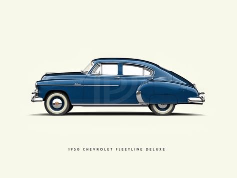 Vintage Car Side View, Doodling Inspiration, Car Side View, Car Prints, Automotive Artwork, Car Artwork, Car Side, Cadillac Eldorado, Car Illustration