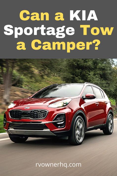 The Kia Sportage is one of the most popular compact SUVs on the road today, thanks to its stylish exterior, feature-rich interior, and quick and nimble driving characteristics. But due to its small and compact size, people often wonder if a Kia Sportage can tow a camper? To find out click the link. Kia Sportage Camping, Rich Interior, Compact Suv, Kia Sportage, Car Camping, On The Road, The Road, Rv, Most Popular