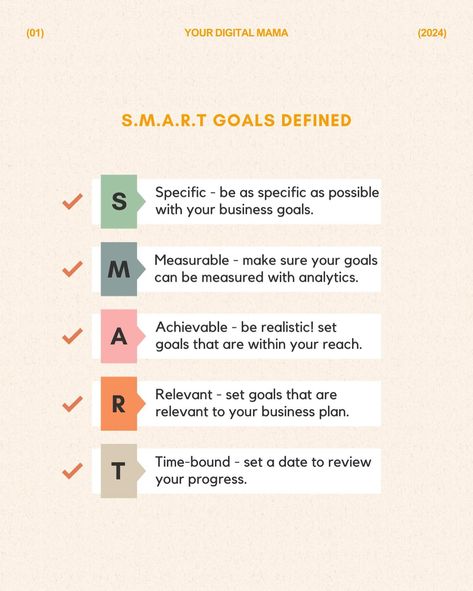 So you want to achieve all your goals, but you don’t know how, or you’re struggling to make headway. 🤷🏻‍♀️ Here’s some SMART goals to help you accomplish YOUR goals! Let’s define what SMART goals are. S - Specific - get specific with your goals. How many followers do you want to gain? How long do you want it to take? Get specific. M - Measurable - make sure your goals can be measured by metrics and analytics! Both your goals and your progress should be measurable. A - Achievable - ensu... Planning Goals, Many Followers, Measurable Goals, Daily Goals, Smart Goals, Goal Planning, Achieving Goals, Set Goals, Year 2024