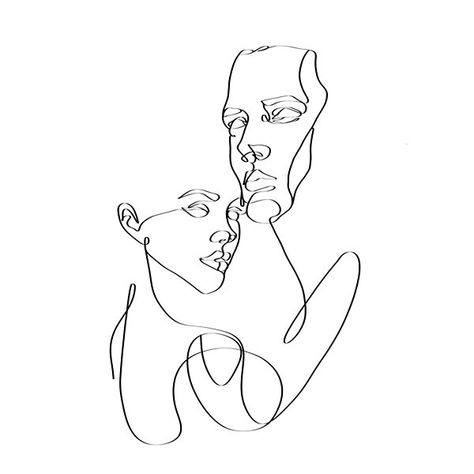 Continuous Contour Line Drawing, Love Illustration Couple Line Art, Minimal Couple Drawing, Line Art Design Couple, Line Couple Art, Male Line Drawing, Line Art Tattoos Couple, Man And Woman Line Art, Line Art Drawings Couple