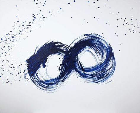 Carolyn Mara, Blue Infinity, 2021 | Pan American Art Projects Carolyn Mara, Infinity Painting, Pan American, American Art, Acrylic On Canvas, Art Projects, How To Find Out, Abstract Artwork, Paintings