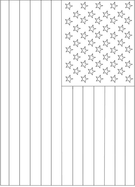 In celebration of Flag Day, I've found this fun American Flag Colouring Page. American Flag Template, American Flag Coloring Page, Flag Pictures, Memorial Day Activities, Fourth Of July Crafts For Kids, Patriotic Symbols, Flag Ideas, Flag Printable, Flag Template