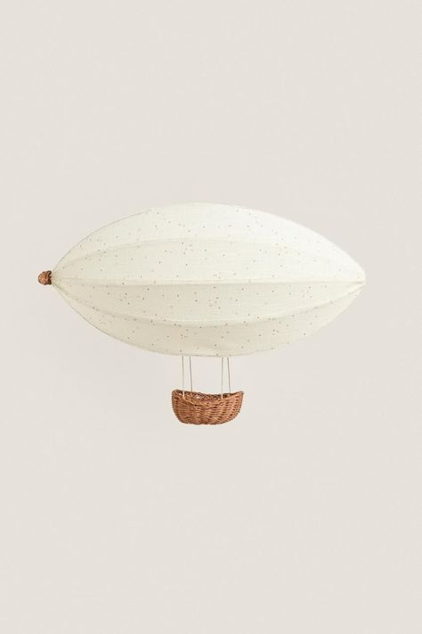 CHILDREN’S ZEPPELIN CEILING LAMPSHADE - Oyster-white | ZARA United Kingdom Nursery Ceiling Light, Cloud Lampshade, Diy Suspension, Bathroom Fragrance, Ceiling Lampshade, Baby Deco, Nursery Room Inspiration, Home Basics, Rattan Basket