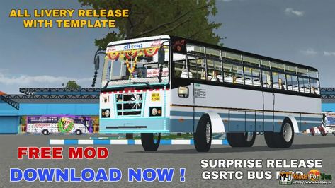 Gsrtc Bus Livery Hd, Pakistan Bus Livery, Bus Mod Download, Nice Bus, Bus Mod, St Bus, San Andreas Gta, Bus Advertising, Game Station