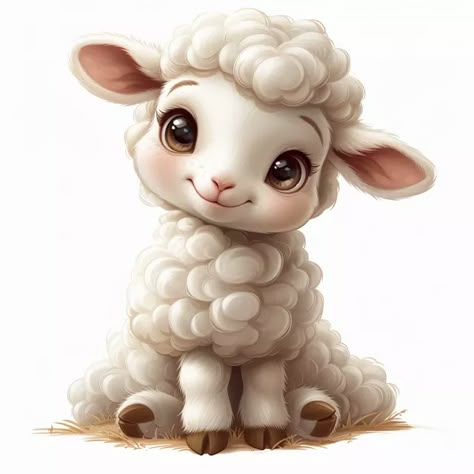 Lamb Cartoon Drawing, Cartoon Lamb Tattoo, Cute Sheep Cartoon, Cartoon Lamb, Lamb Art, Sheep Tattoo, Sheep Cartoon, Cartoon Sheep, Sheep Illustration