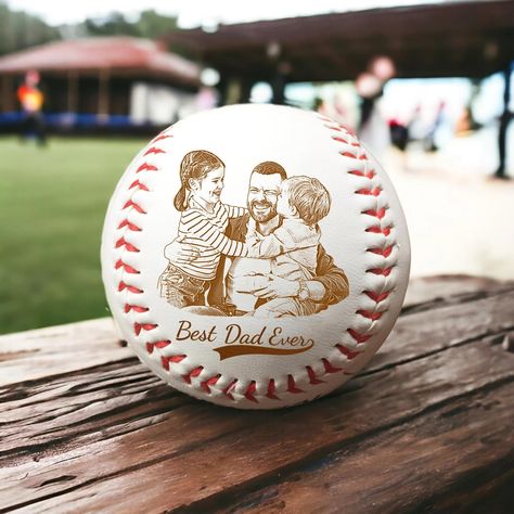 PRICES MAY VARY. Unique Personalized Gift: Engrave your favorite photo on a baseball, creating a one-of-a-kind Father's Day gift that celebrates special memories. Dimension: Standard Size Baseball, 9" inch circumference, 7.3-7.5cm diameter, 5 oz. Perfect for Baseball Lovers: Ideal for dads who are passionate about baseball, making it a meaningful and thoughtful gift. Engraved by laser in the USA Acrylic Display Box Included Impress your dad with this Custom Photo Baseball Ball Gift. Made in the Baseball Related Gifts, Baseball Lover Gift Ideas, Baseball Gifts For Boys, Baseball Coach Gift Ideas Diy, Baseball Gifts For Boyfriend, Sentimental Gifts For Dad, Baseball Player Gifts, Baseball Boyfriend Gifts, Dad Christmas Gift Ideas