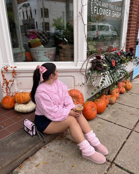 happy fall 🎀🍂💗 some of my fave looks from last fall, which one is your fave ? . fall outfits, fall inspo, pinterest aesthetic, trending outfit, pinterest girl, outfit inspo Cozy Fall Outfits Aesthetic, Pink Fall Outfits, Cutesy Outfits, Pink Outfits Aesthetic, Cutesy Outfit, Fall Outfits Aesthetic, Cozy Fall Outfits, Cozy Winter Outfits, Outfit Inspo Casual