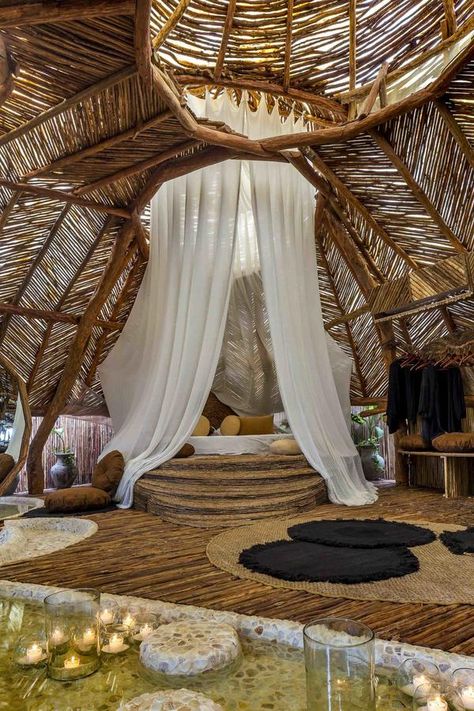 Best Hotels On Tulum Beach - Vanessa Aguirre Tulum Beach Hotels, Tulum Mexico Hotel, Tulum Travel, Tulum Hotels, Bamboo Structure, Tulum Beach, Atv Quads, Design Hotel, Tulum Mexico