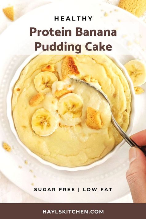 Protein Powder Pudding Recipe, Protein Banana Pudding, Healthy Mug Cake, Healthy Banana Pudding, Healthy Protein Desserts, Baking With Protein Powder, Protein Banana Bread, Mug Cake Healthy, Banana Bread Pudding